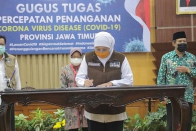 Gubernur Jatim Resmi Akhiri PSBB Surabaya Raya
