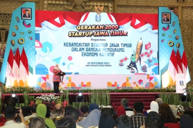 Disperindag Prov Jatim menggelar Kegiatan Gerakan 2000 Startup Jawa Timur di Graha Unesa Surabaya