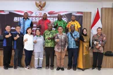 Business Matching Antara Pelaku Usaha Jawa Timur dengan Calon Buyer West Sepik - Papua Nugini